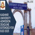 Kashmir University Admission Deadline Extended For BEd 2025